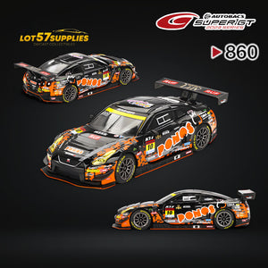 Mini-GT Nissan GT-R Nismo GT3 #56 #10 "PONOS GAINER GT-R" 2023 SUPER GT SERIES #860 1:64