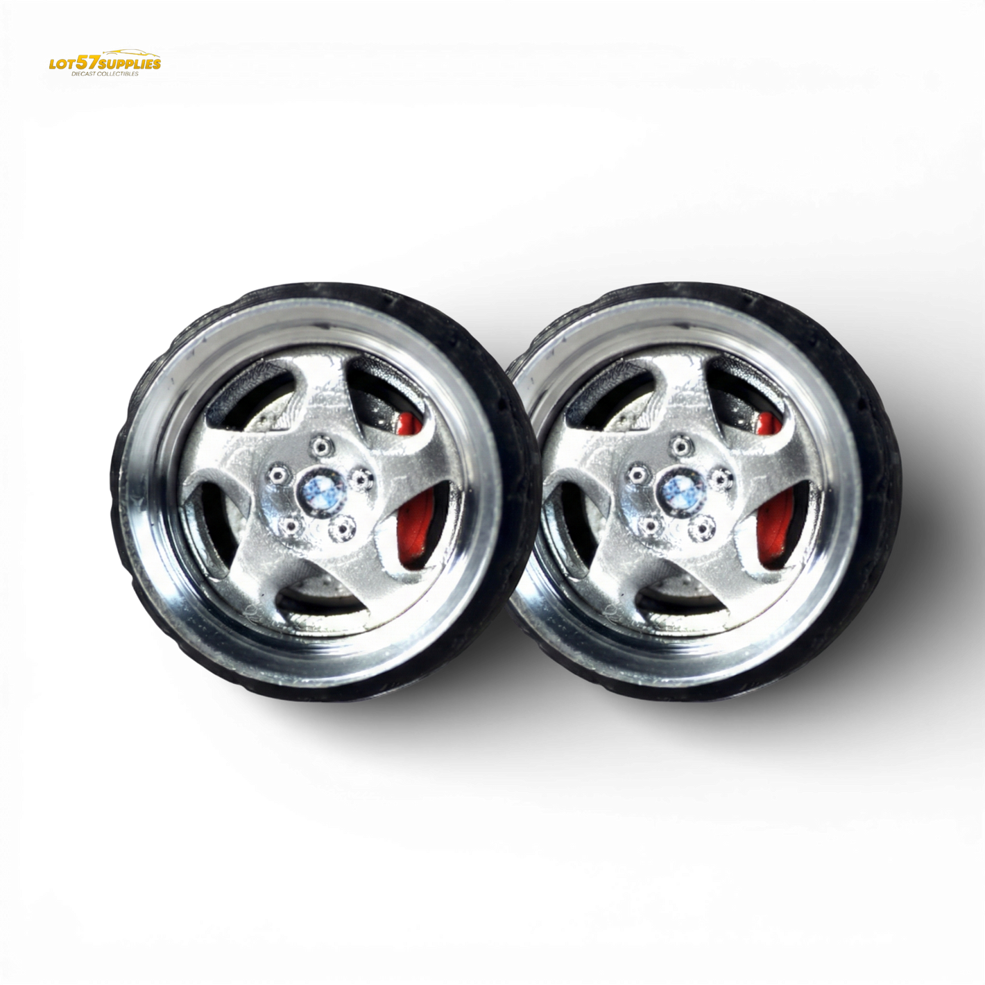 Skalwerk BMW Style 21 Throwing Star Silver 1:64 Wheels - Image 1