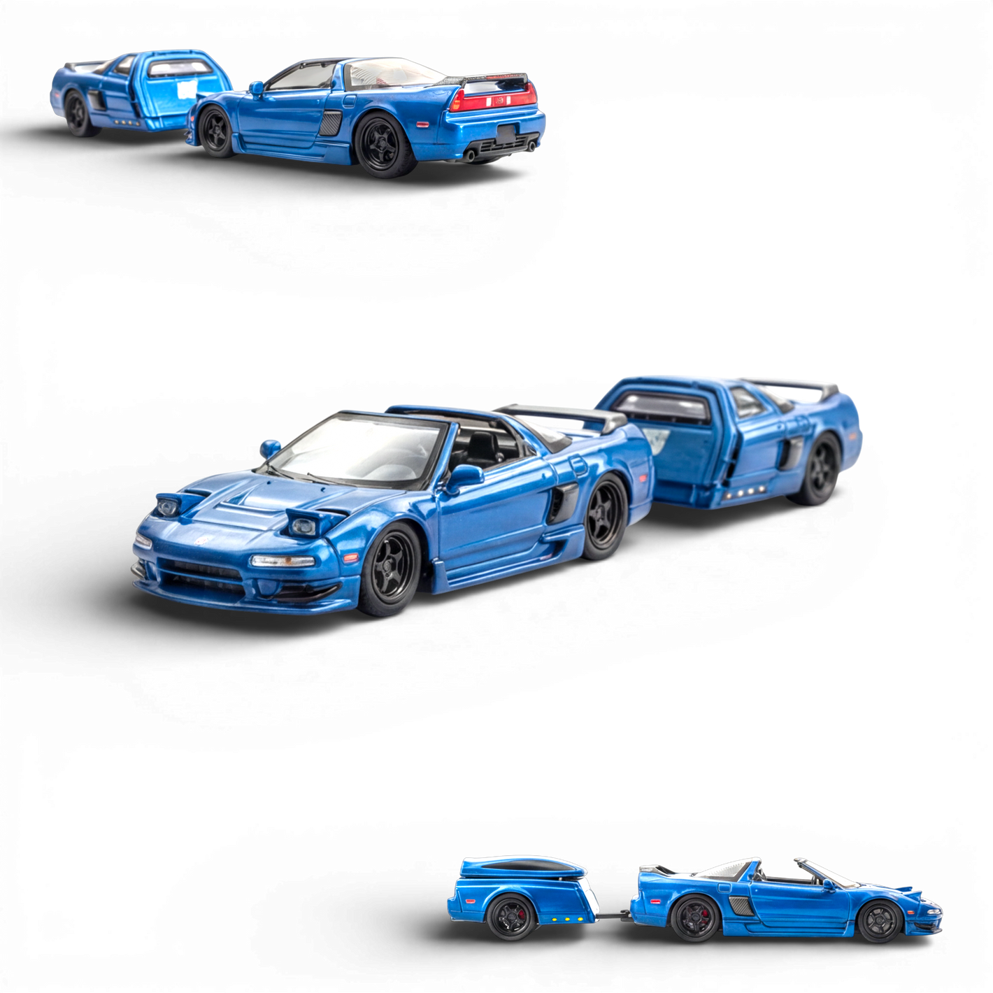 Findclassically NSX TRA Transparent Blue 1:64 - Image 1