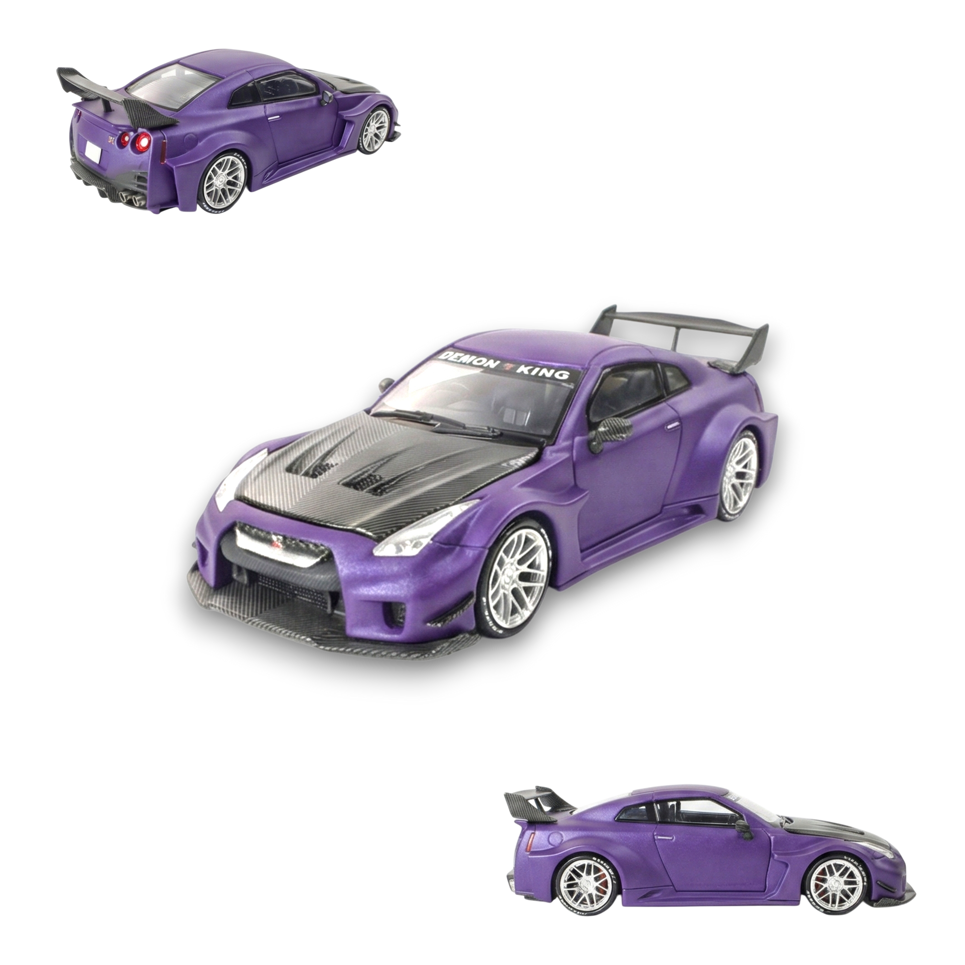 Demon King Auto GT-R R35RR Royal Purple 1:64 - Image 1