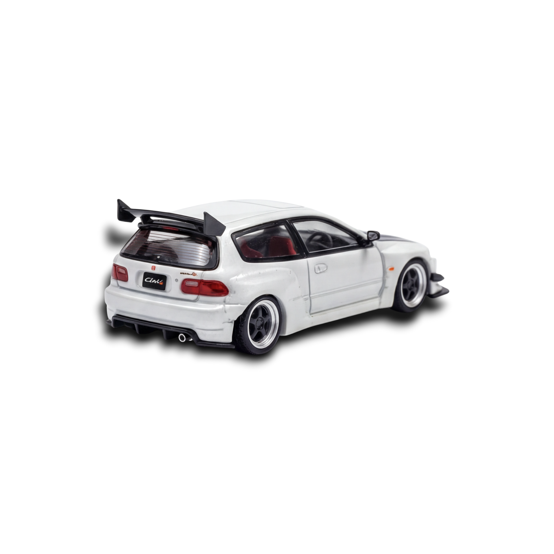 YM Model Honda Civic EG4 White Carbon 1:64 - Image 2