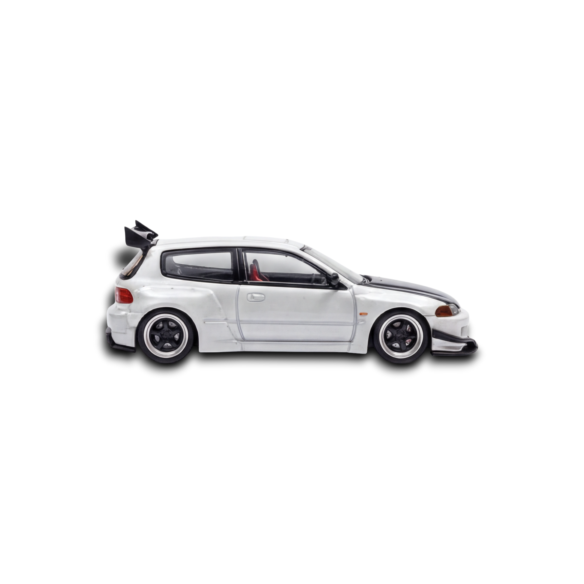 YM Model Honda Civic EG4 White Carbon 1:64 - Image 3