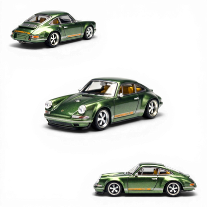 (Pre-Order) Zincit Model Singer Coupe - Metallic Oak Green 1:64 - Image 1
