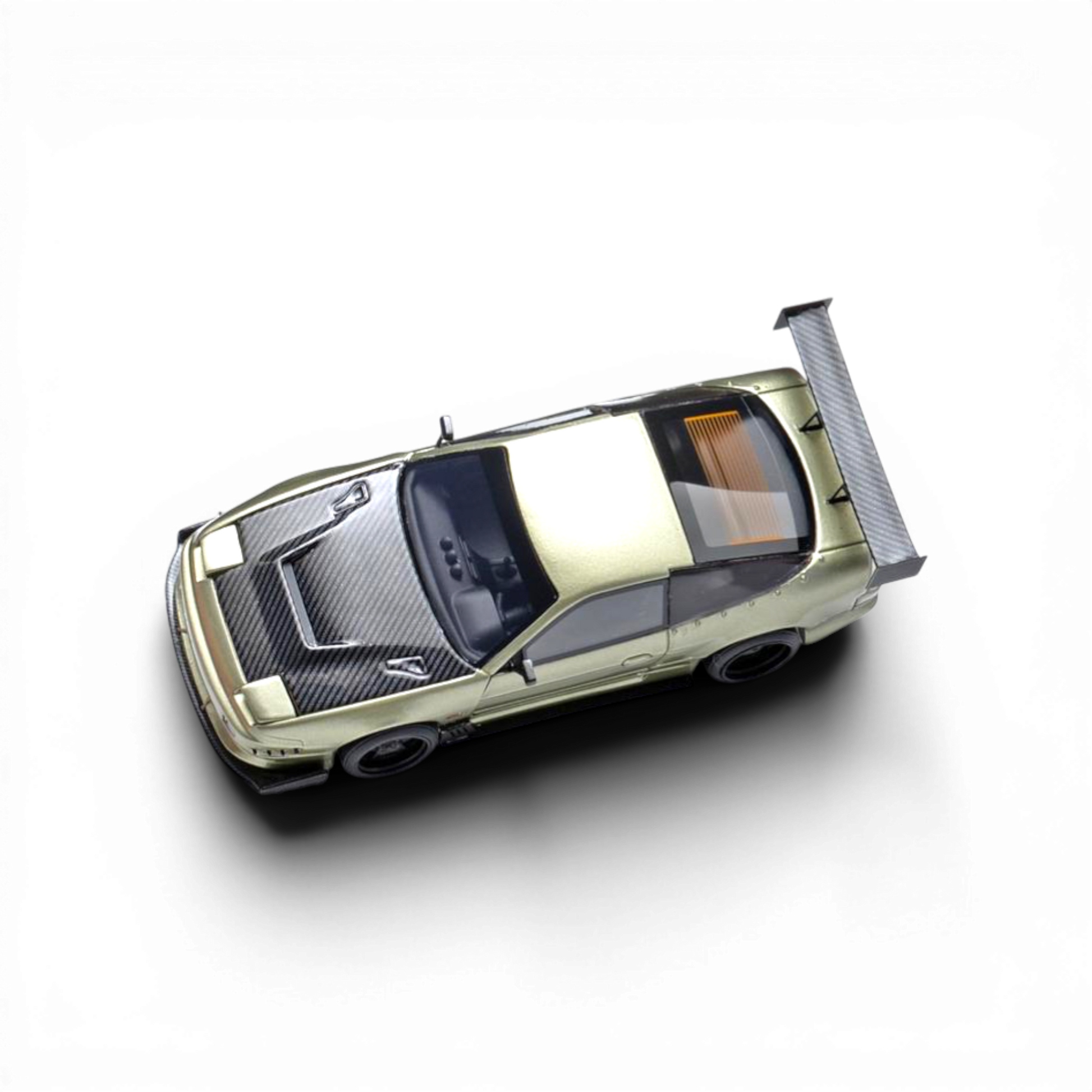 (Pre-Order) 404ERROR x Old School JDM Nissan 240SX Street Mod - Olive Green Metallic 1:64 - Image 4