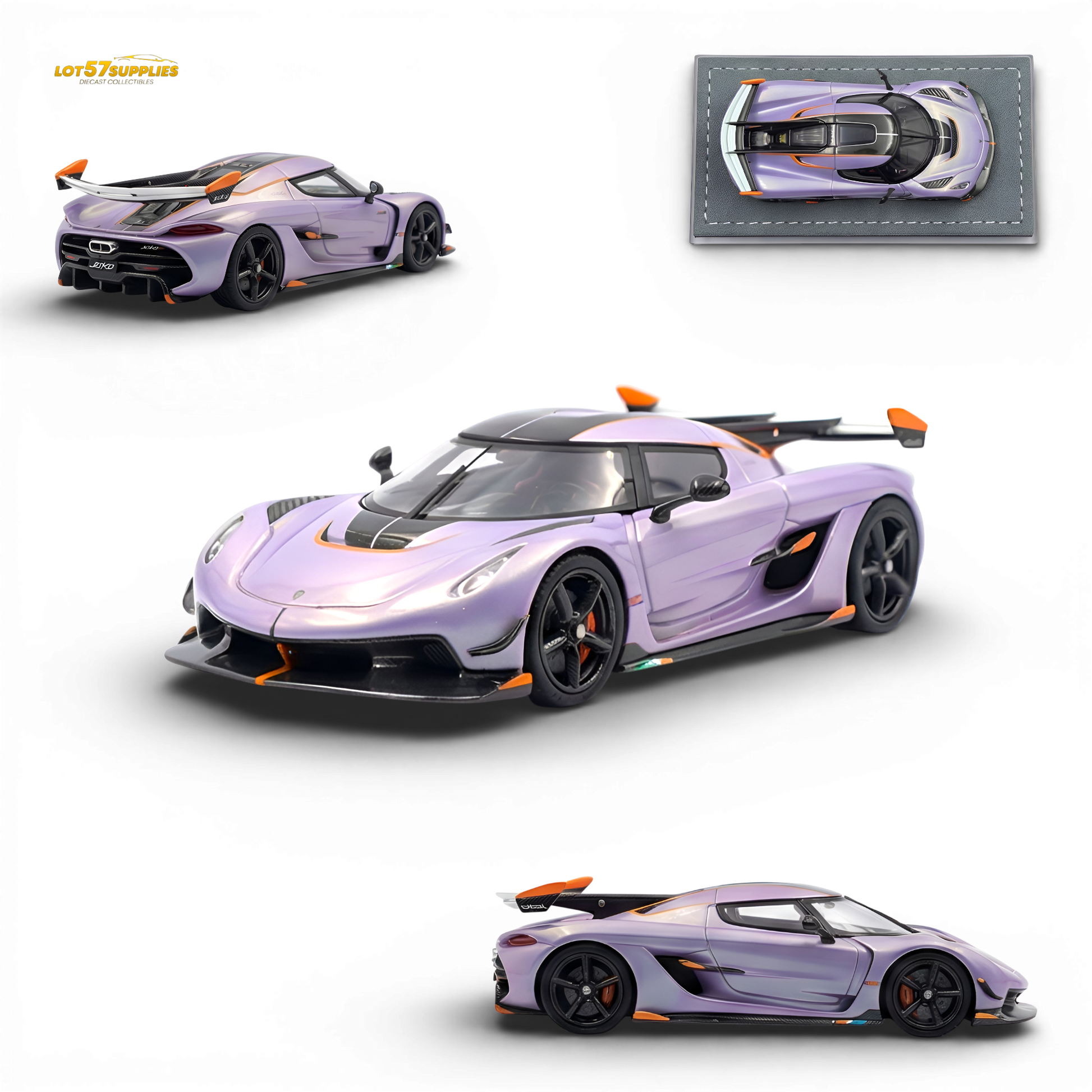 (Pre-Order) GRYNING Dre.A Jesko - Emerald Purple 1:64 - Image 1