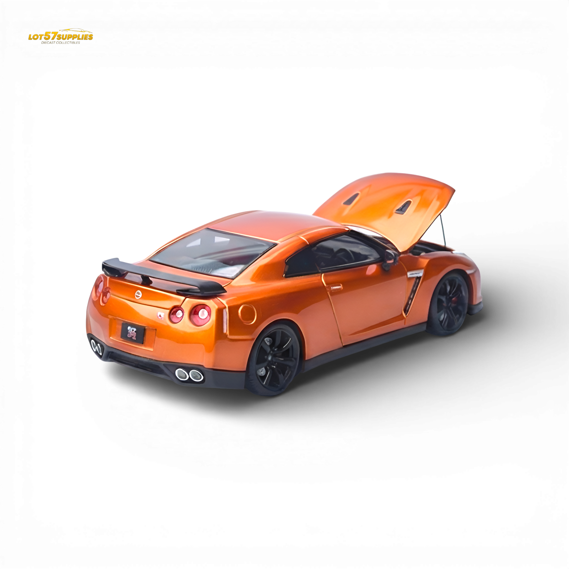 (Pre-Order) Focal Horizon Nissan GT-R R35 - Lava Orange 1:64 - Image 2