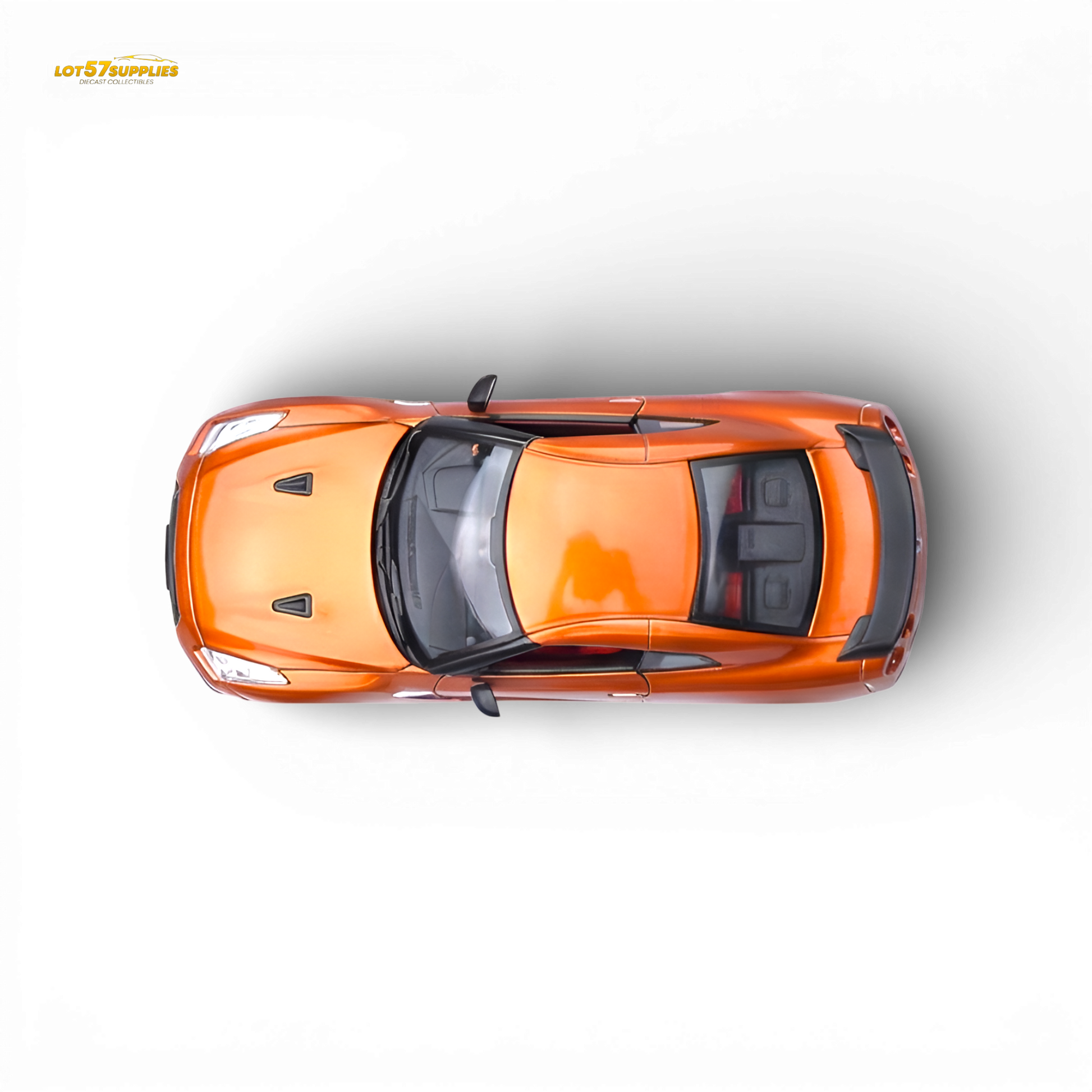 (Pre-Order) Focal Horizon Nissan GT-R R35 - Lava Orange 1:64 - Image 5