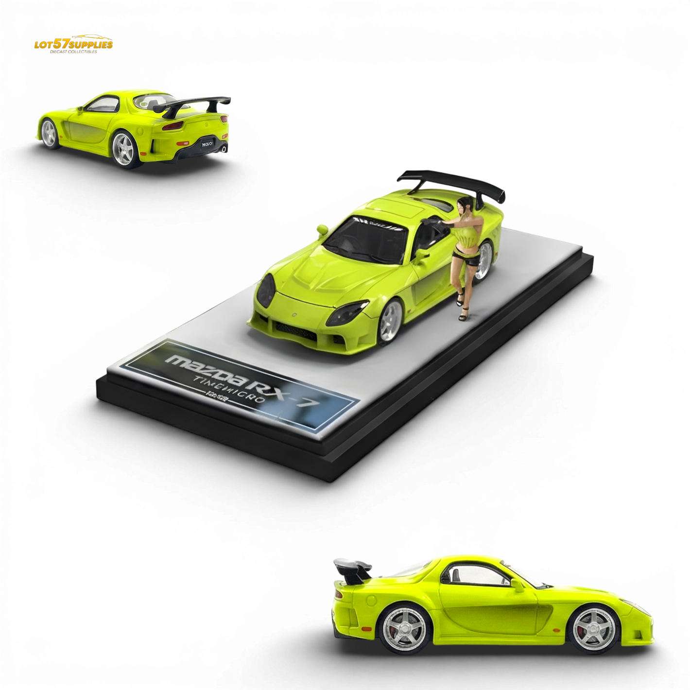 TimeMicro Mazda RX-7 VeilSide Green | Figure Version 1:64 - Image 1