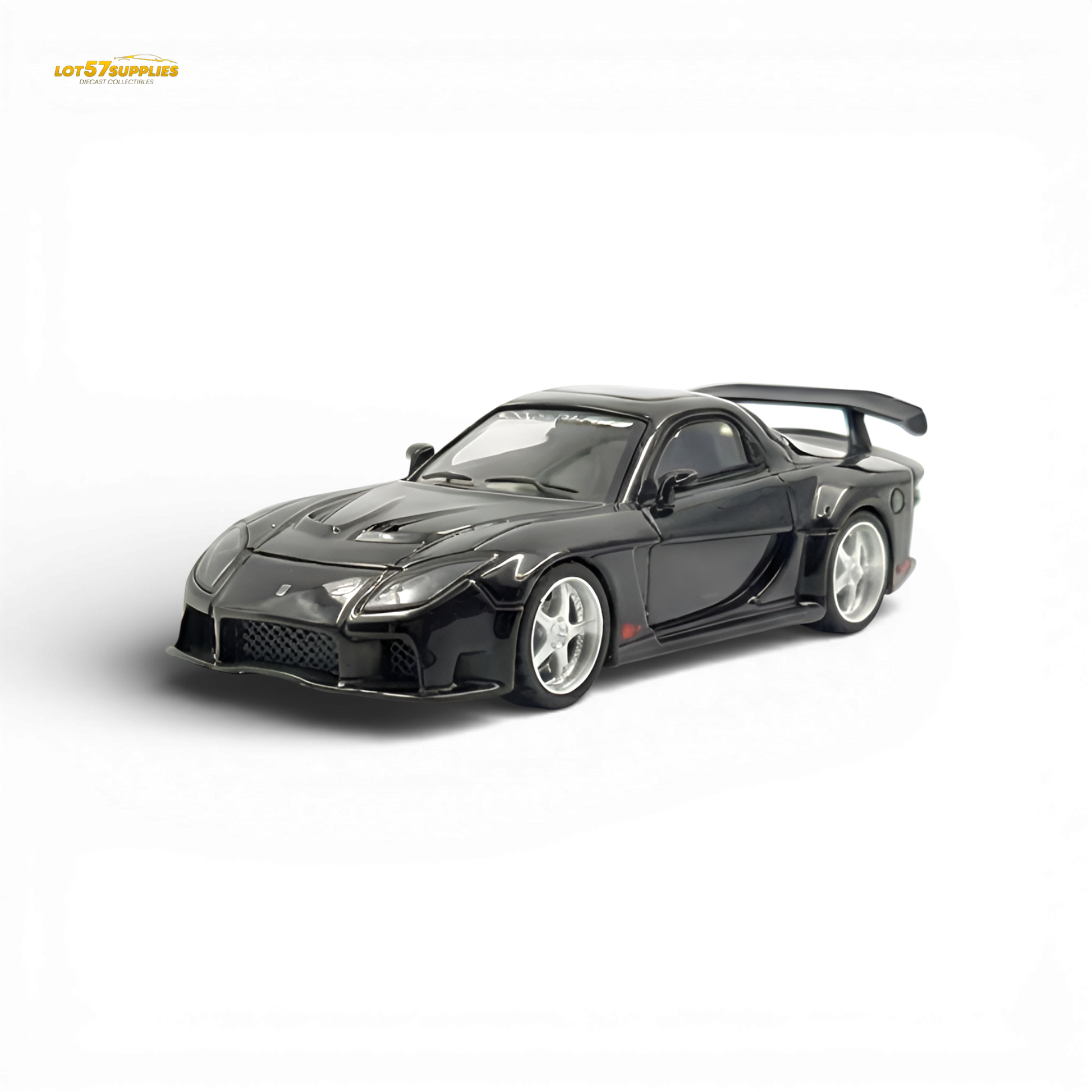 TimeMicro Mazda RX-7 VeilSide Black | Ordinary 1:64 - Image 1