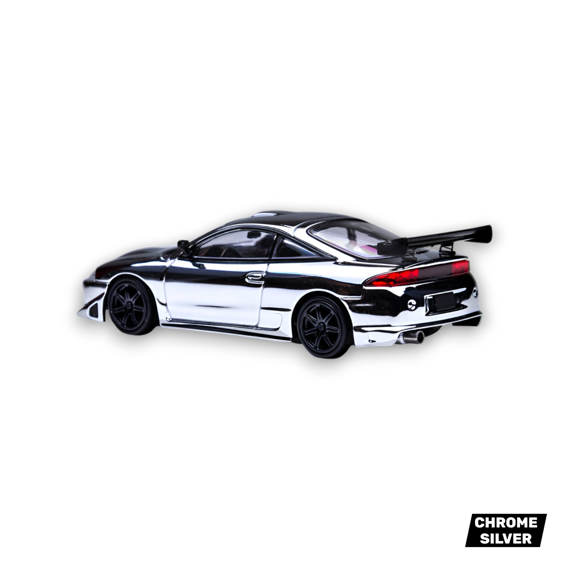 Transcend Mitsubishi Eclipse - Chrome Silver 1:64 - Image 2