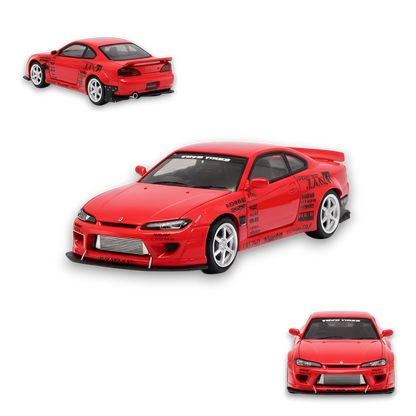 Street Weapon Nissan Silvia S15 Rocket Bunny Red 1:64 - Image 1