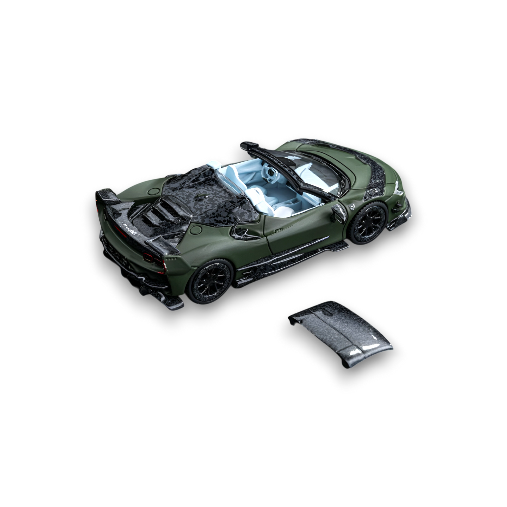 DCM Mansory SF90 F9XX - Military Green - Tiff Blue 1:64 - Image 1