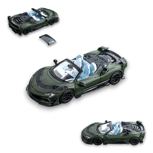 DCM Mansory SF90 F9XX - Military Green - Tiff Blue 1:64 - Image 3