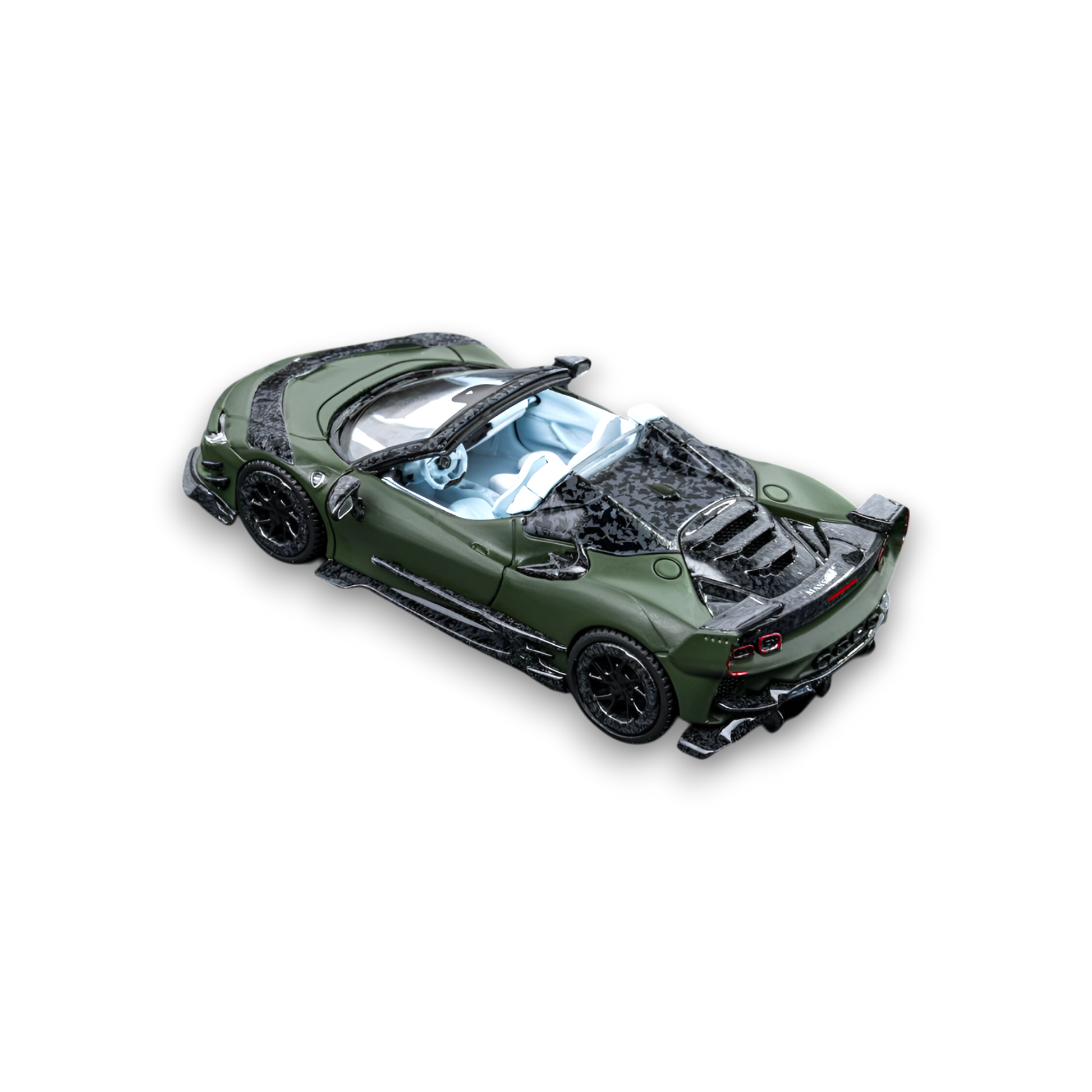 DCM Mansory SF90 F9XX - Military Green - Tiff Blue 1:64 - Image 4