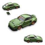 D.Bo x DCM Porsche 993 Punk Modified - Nuonao Green 1:64 - Image 1