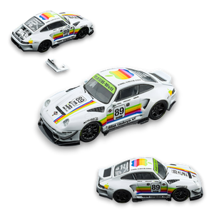 D.Bo x DCM Porsche 993 Punk Modified - White Apple 1:64 - Image 1