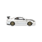 (Pre-Order) 404ERROR Nissan Skyline R34 Modified - Pearl White Carbon Hood 1:64 - Image 4