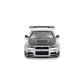 (Pre-Order) 404ERROR Nissan Skyline R34 Modified - Silver Carbon Hood 1:64 - Image 4
