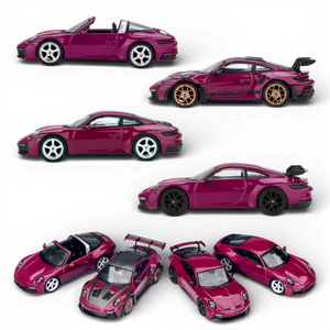 (Pre-Order) Mini GT Porsche 911 (992.1) Rubystone Red Set 1:64 - Image 1