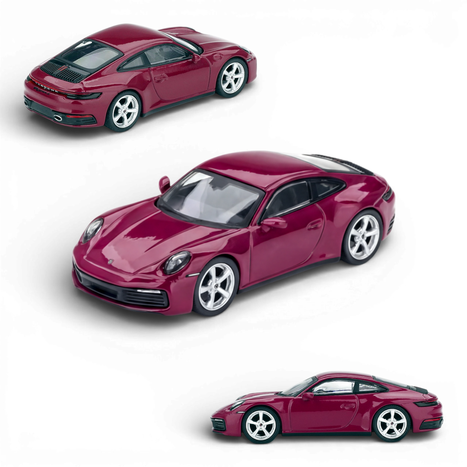 (Pre-Order) Mini GT Porsche 911 (992.1) Rubystone Red Set 1:64 - Image 2