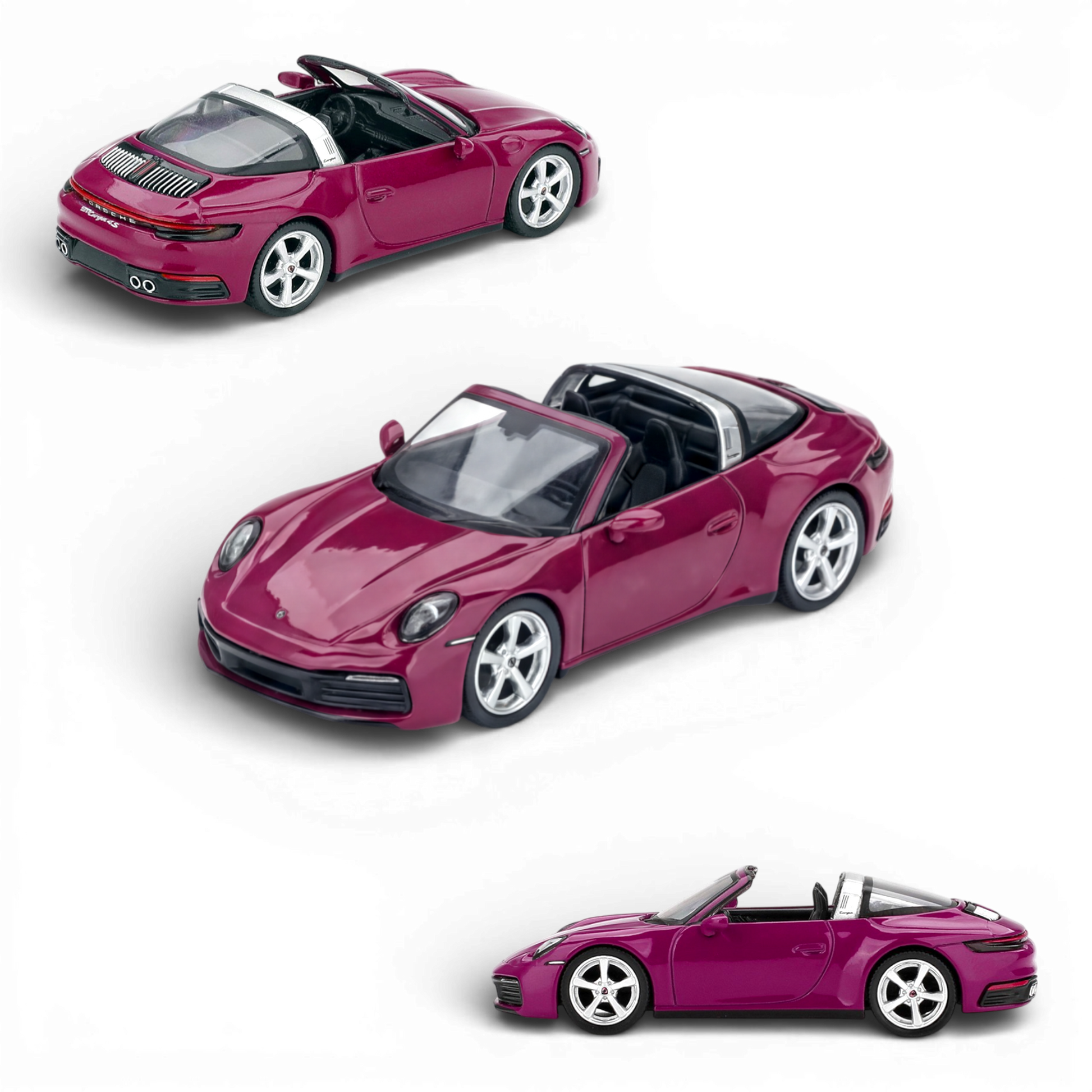 (Pre-Order) Mini GT Porsche 911 (992.1) Rubystone Red Set 1:64 - Image 3