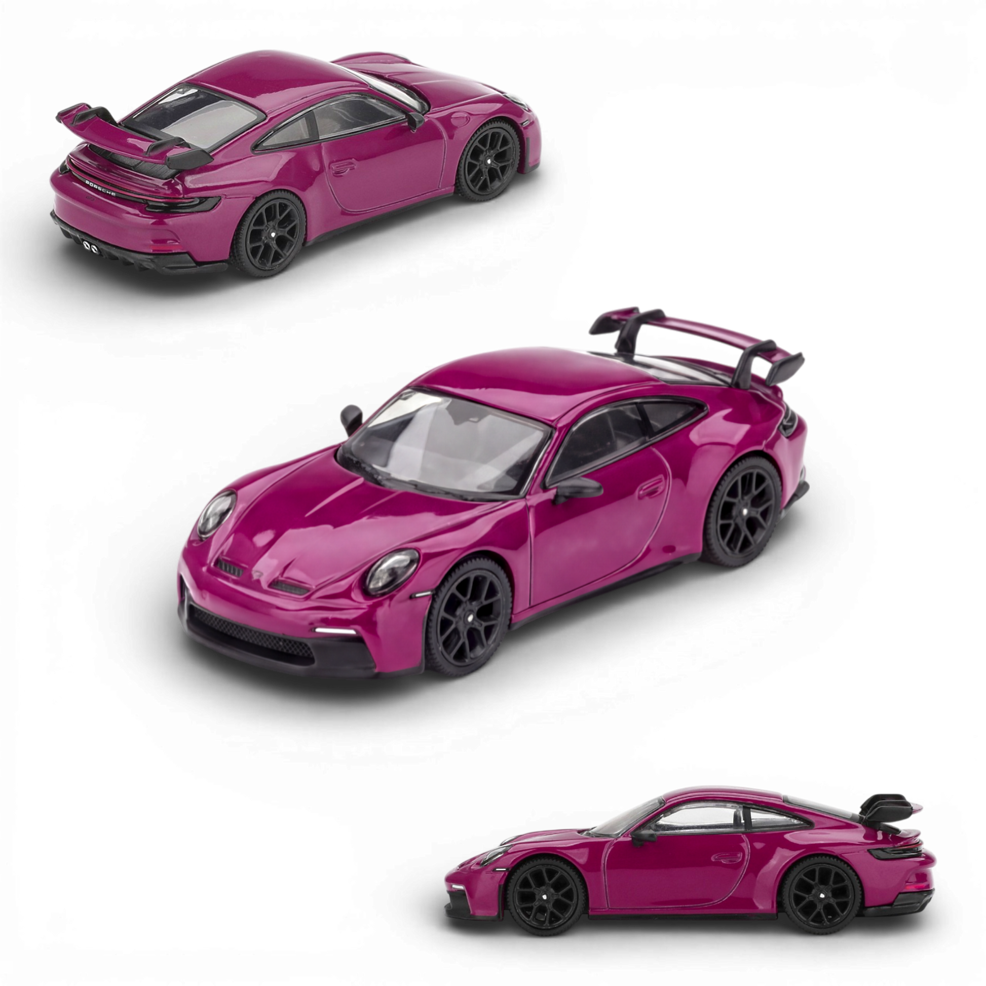 (Pre-Order) Mini GT Porsche 911 (992.1) Rubystone Red Set 1:64 - Image 4