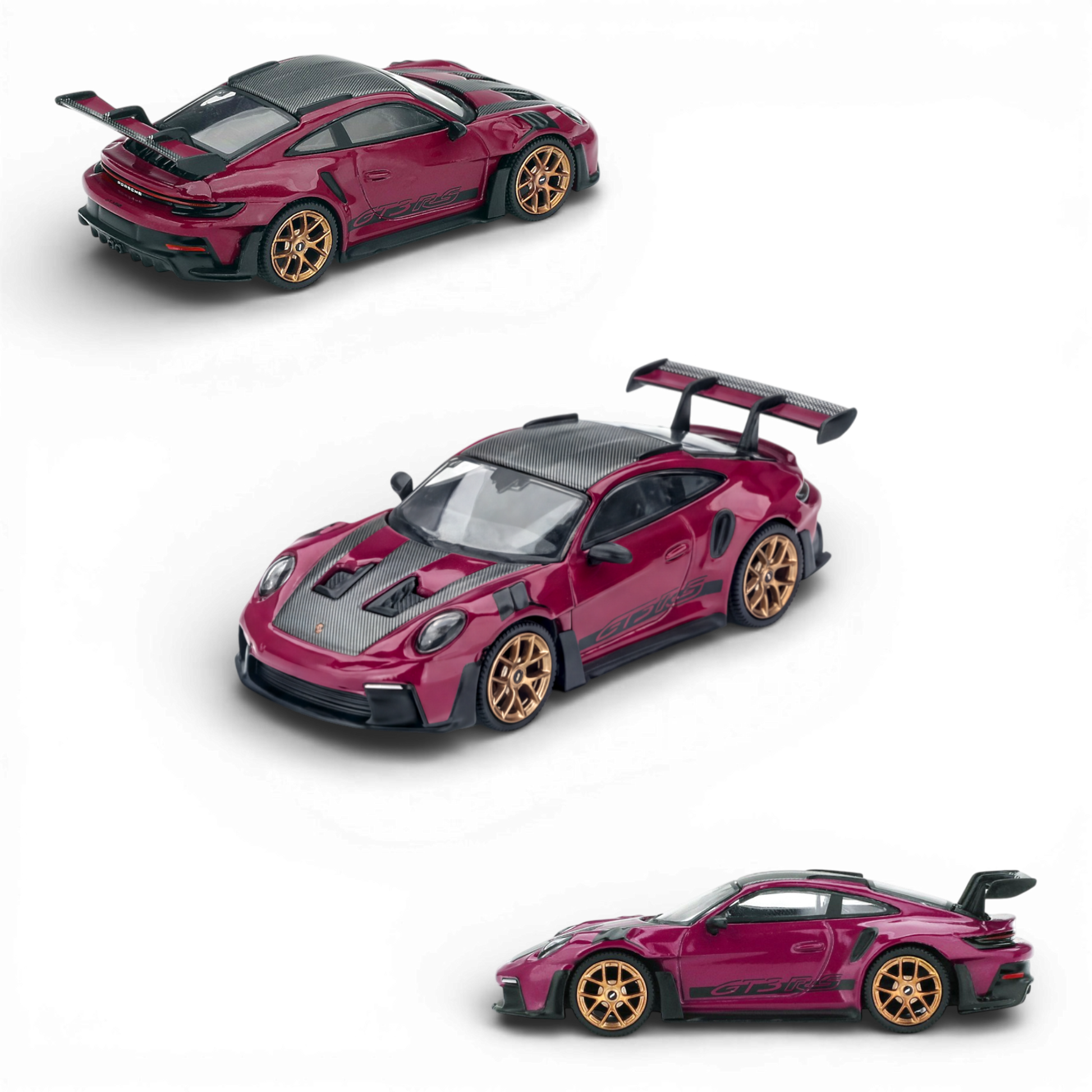 (Pre-Order) Mini GT Porsche 911 (992.1) Rubystone Red Set 1:64 - Image 5