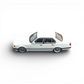 DCM BMW E32 7-Series Sedan - White Lowride 1:64 - Image 5