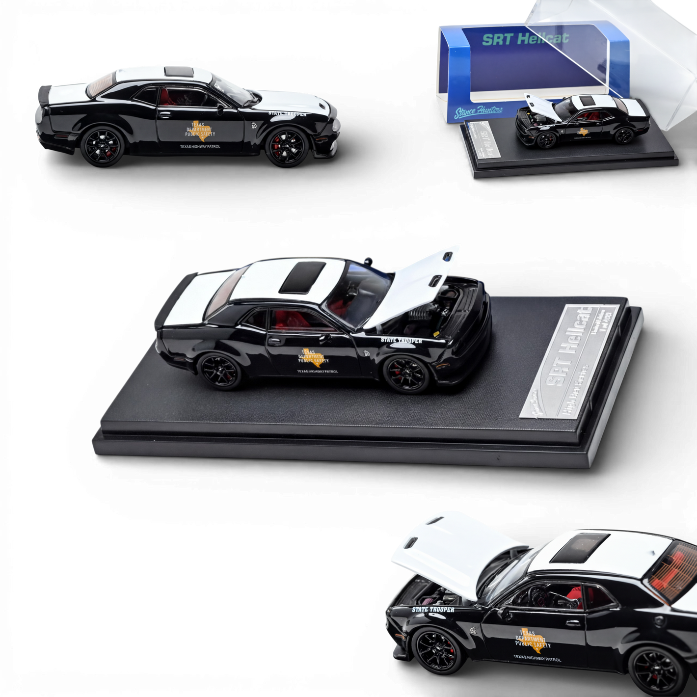 (Pre-Order) Stance Hunters Dodge Challenger Hellcat - Texas Trooper 1:64 - Image 1