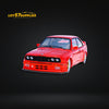 DCM BMW M3 E30 in Red / Gold Wheels 1:64