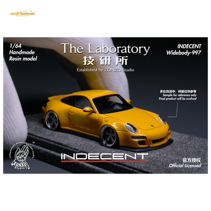 (Pre-Order) The Laboratory x ZONZO Porsche 997 Indecent - Racing Yellow 1:64