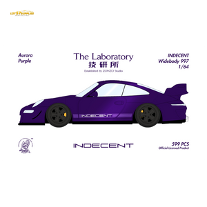 (Pre-Order) The Laboratory x ZONZO Porsche 997 Indecent - Aurora Purple 1:64