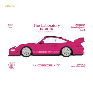(Pre-Order) The Laboratory x ZONZO Porsche 997 Indecent - Ruby Star Pink 1:64