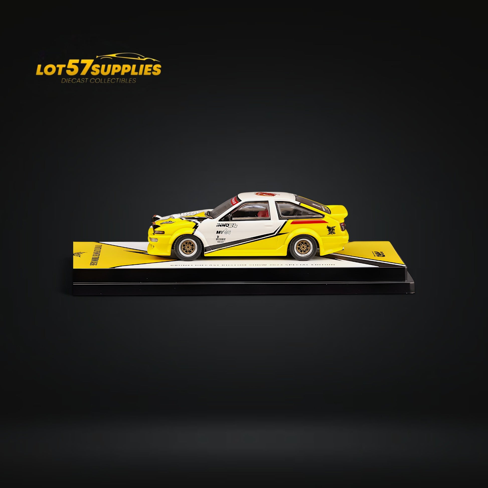 Inno64 Toyota Sprinter Trueno AE86 BRUNEI DIECAST KUSTOM SHOW 24' 1:64