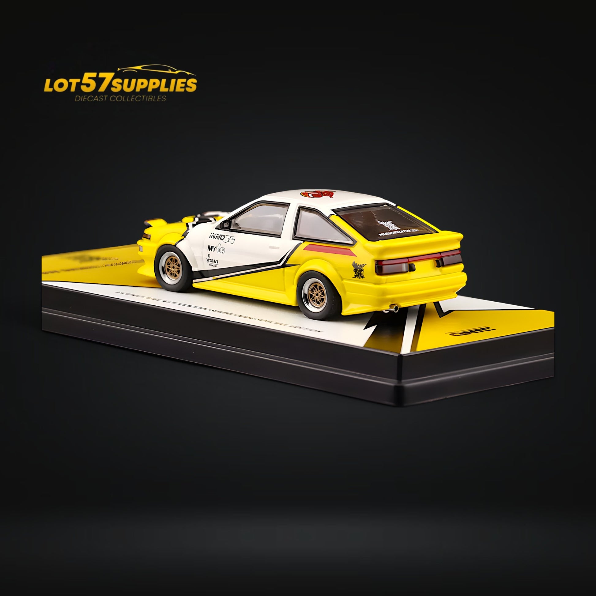 Inno64 Toyota Sprinter Trueno AE86 BRUNEI DIECAST KUSTOM SHOW 24' 1:64