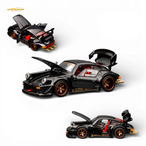 FG RWB930 Fully Open - Black 1:64 Diecast Model Car