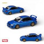 Hobby Japan Subaru Impreza WRX Type R STI Sonic Blue Mica 1:64 Scale Diecast Model Multi Angle View