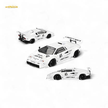 Mini-GT Lamborghini Countach LB-WORKS White 2024 Tokyo Auto