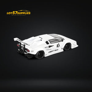 Mini-GT Lamborghini Countach LB-WORKS White 2024 Tokyo Auto Salon 1:64 MGT00966