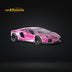 King Model Lambo Aventador LP700-4 LB 1.0 Tron Luminous CHROME PINK DELUXE 1:64