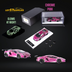 King Model Lambo Aventador LP700-4 LB 1.0 Tron Luminous CHROME PINK DELUXE 1:64