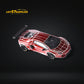 King Model Lambo Aventador LP700-4 LB 1.0 Tron Luminous CHROME RED DELUXE 1:64