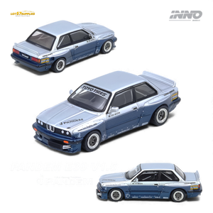 (Pre-Order) INNO64 PANDEM E30 M3 - Silver/Blue 1:64