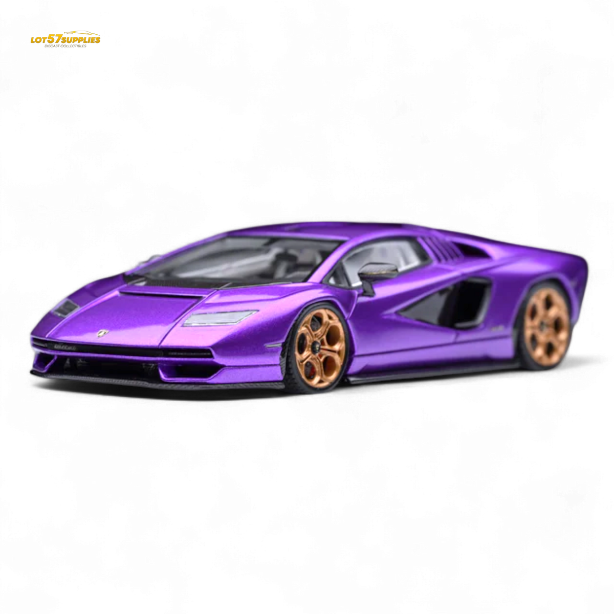 Countach Viola Fuelme Lamborghini Countach LPI 800-4 1:64 Diecast | LOT57 Supplies