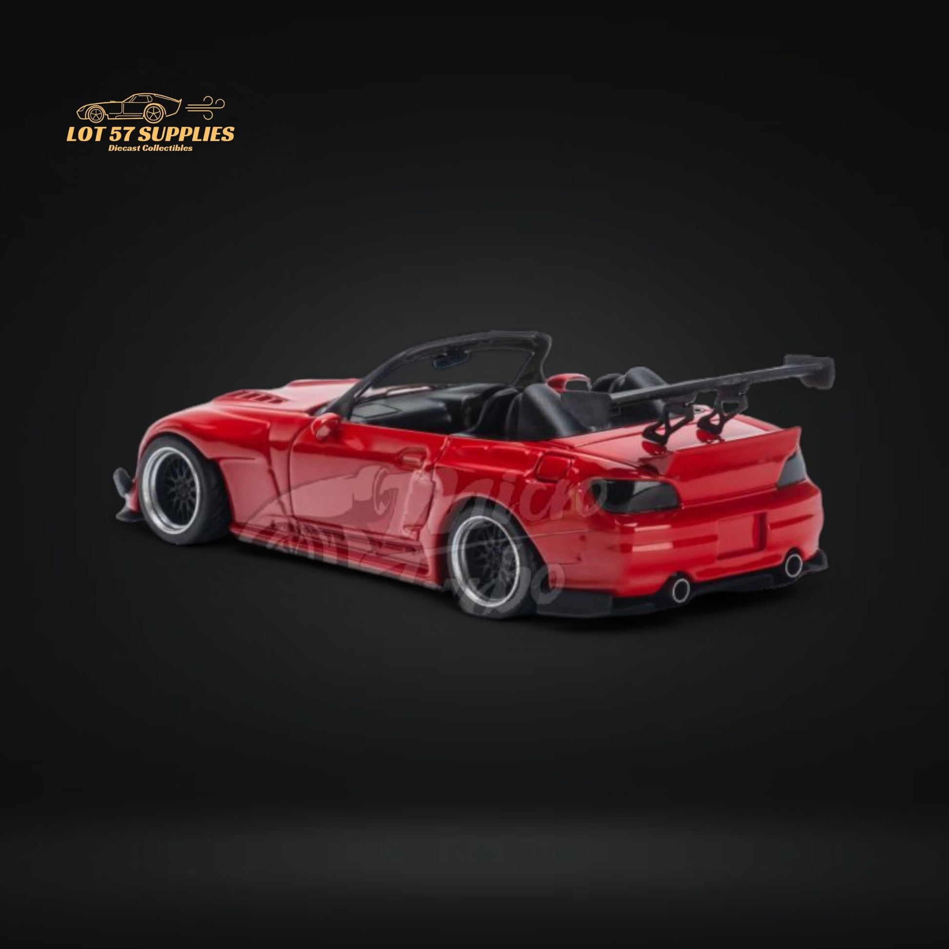 Microturbo Honda S2000 Roadster Pandem Rocket Bunny Aero Kit in Red 1:64