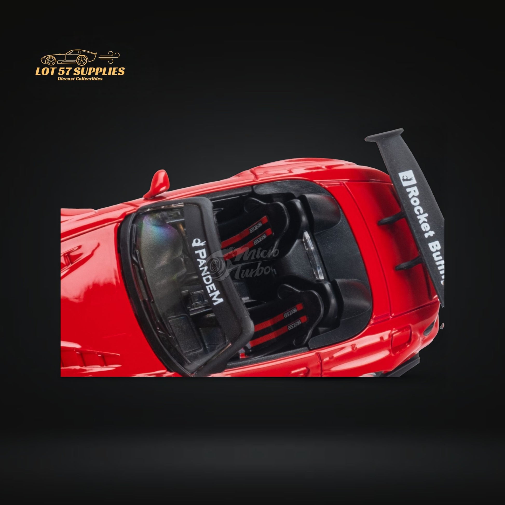 Microturbo Honda S2000 Roadster Pandem Rocket Bunny Aero Kit in Red 1:64