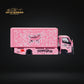 MicroTurbo HINO 300 Custom Box Truck in Pink #43 Livery 1:64 MT6404B5