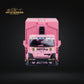 MicroTurbo HINO 300 Custom Box Truck in Pink #43 Livery 1:64 MT6404B5