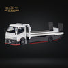 MicroTurbo HINO 300 Custom Flatbed Truck in White 1:64 MT6405A6