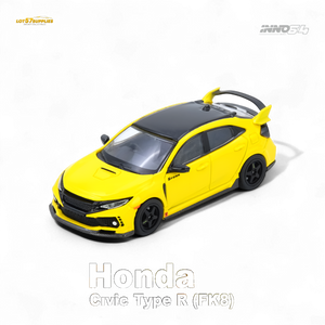 (Pre-Order) INNO64 HONDA CIVIC TYPE-R (FK8) - Yellow 1:64